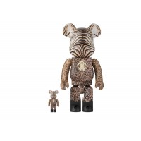 Набор фигурок (7см и 28см) Bearbrick Macau 2023 x Roberto Cavalli 100% & 400% Set
