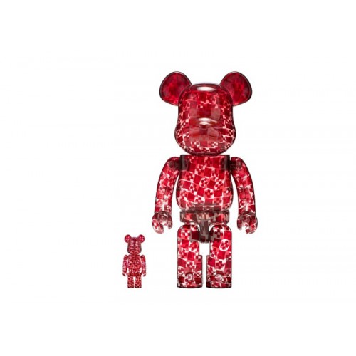 Оригинальный набор фигурок Bearbrick Macau 2023 x Sandro 100% & 400% Set - 7см и 28см