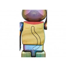 Bearbrick Maneki Neko 100% & 400% Set Black Transparent Plating