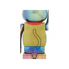 Bearbrick Maneki Neko 1000% Black Transparent Plating