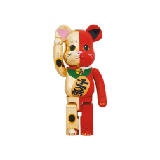 Большая фигурка (70см) Bearbrick Maneki Neko 1000% Gold/Red