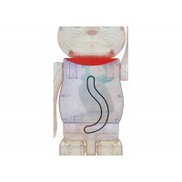 Bearbrick Maneki Neko 1000% Transparent Plating