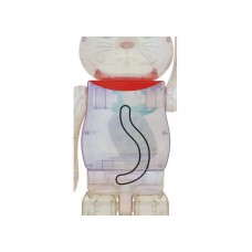 Bearbrick Maneki Neko 1000% Transparent Plating