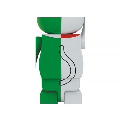 Оригинальная большая фигурка Bearbrick Maneki Neko 1000% White/Green - 70см