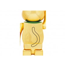 Bearbrick Maneki Neko Fukuiri 1000% Gold Plated