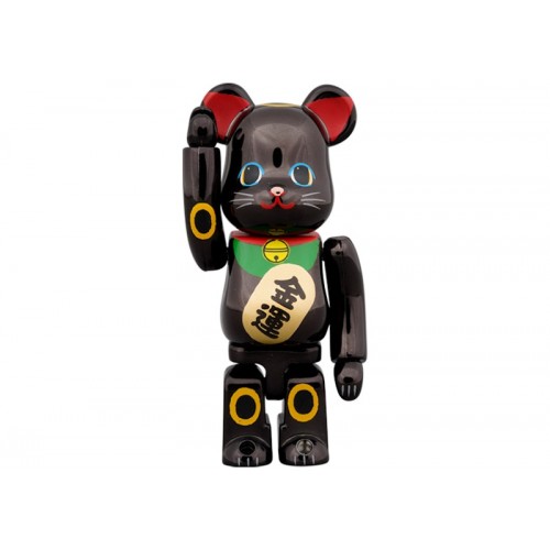 Оригинальный набор фигурок Bearbrick Maneki Neko Gold Luck 100% & 400% Set - 7см и 28см