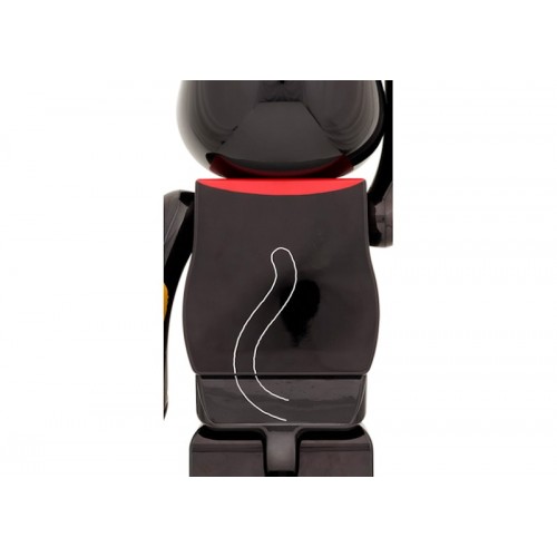 Оригинальная большая фигурка Bearbrick Maneki Neko Gold Luck 1000% Black Plated - 70см