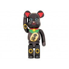 Большая фигурка (70см) Bearbrick Maneki Neko Gold Luck 1000% Black Plated