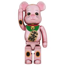 Большая фигурка (70см) Bearbrick Maneki Neko Gold Plated 1000%