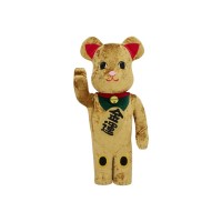 Bearbrick Maneki Neko Gold Wealth Luck Kigurumi 1000%