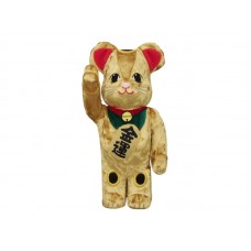 Bearbrick Maneki Neko Gold Wealth Luck Kigurumi 400%