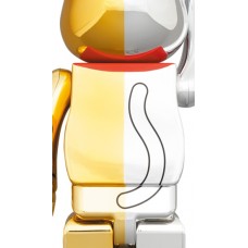 Bearbrick Maneki Neko Good Luck Silver x Ten Million Gold 100% & 400% Set Silver/Gold