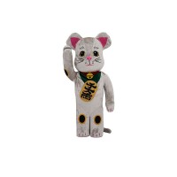 Bearbrick Maneki Neko Kigurumi 1000% Silver