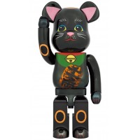 Bearbrick Maneki Neko Luminous 1000% Black Plated