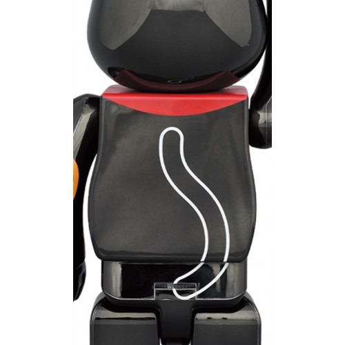 Оригинальная фигурка Bearbrick Maneki Neko Luminous 400% Black Plated - 28см