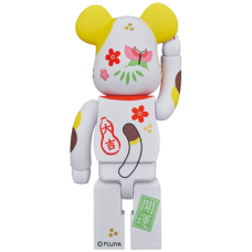 Bearbrick Maneki Neko Peko-chan Fuku 100% & 400% Set