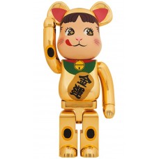 Большая фигурка (70см) Bearbrick Maneki Neko Peko-chan Money Luck 1000% Gold Plated