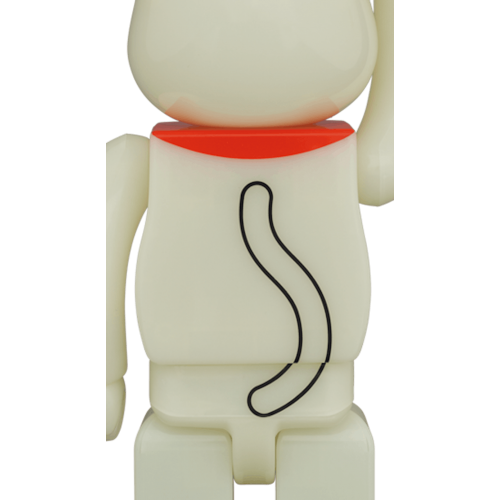 Оригинальная фигурка Bearbrick Maneki Neko Phosphorescent 2 400% - 28см