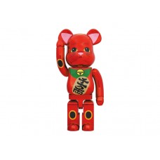 Большая фигурка (70см) Bearbrick Maneki Neko Plum Gold Plated 1000%