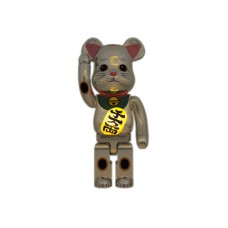 Bearbrick Maneki Neko Silver Plated Luminous 1000%