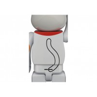 Bearbrick Maneki Neko White Plated Luminous 400%