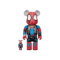 Bearbrick Marvel Spider-Man Across the Spiderverse Spider-Punk 100% & 400% Set