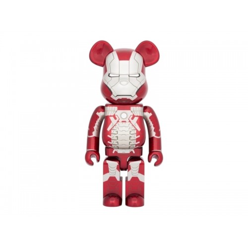Оригинальная большая фигурка Bearbrick Marvel The Infinity Saga Iron Man Mark V 1000% - 70см.