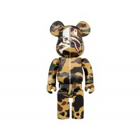 Bearbrick Mastermind vs Bape(R) 1000% Yellow Camo