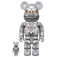 Набор фигурок (7см и 28см) Bearbrick Mechagodzilla (1974) 100% & 400% Set