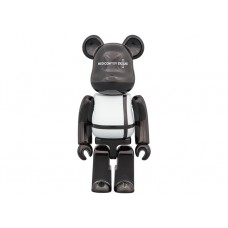 Bearbrick Medicom Toy Plus 100% & 400% Set Black Chrome Ver.