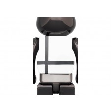 Bearbrick Medicom Toy Plus 100% & 400% Set Black Chrome Ver.