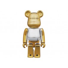 Bearbrick Medicom Toy Plus 100% & 400% Set Gold Chrome Ver.