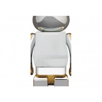 Bearbrick Medicom Toy Plus 100% & 400% Set Gold Chrome Ver.