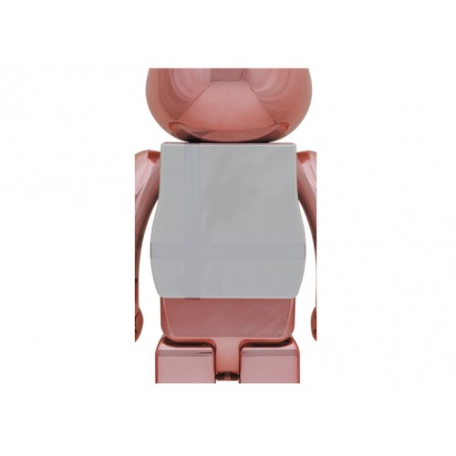 Оригинальная большая фигурка Bearbrick Medicom Toy Plus 1000% Pink Gold Chrome Ver. - 70см