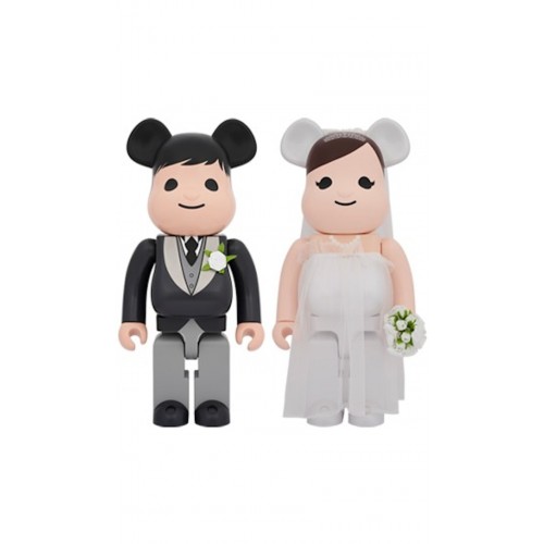 Оригинальная большая фигурка Bearbrick Medicom Toy Plus Greeting Marriage #3 1000% - 70см