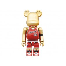 Bearbrick Michael Jordan 1985 Rookie Jersey 100% & 400% Set Gold Chrome