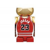 Bearbrick Michael Jordan 1985 Rookie Jersey 100% & 400% Set Gold Chrome