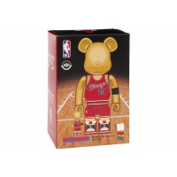 Bearbrick Michael Jordan 1985 Rookie Jersey 100% & 400% Set Gold Chrome