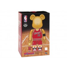 Bearbrick Michael Jordan 1985 Rookie Jersey 100% & 400% Set Gold Chrome