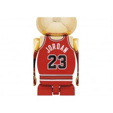 Bearbrick Michael Jordan 1985 Rookie Jersey 1000% Gold Chrome