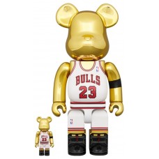 Набор фигурок (7см и 28см) Bearbrick Michael Jordan 1991 World Champion 100% & 400% Set