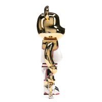 Bearbrick Michael Jordan 1992 Team USA (Dream Team) 100% & 400% Set Gold Chrome