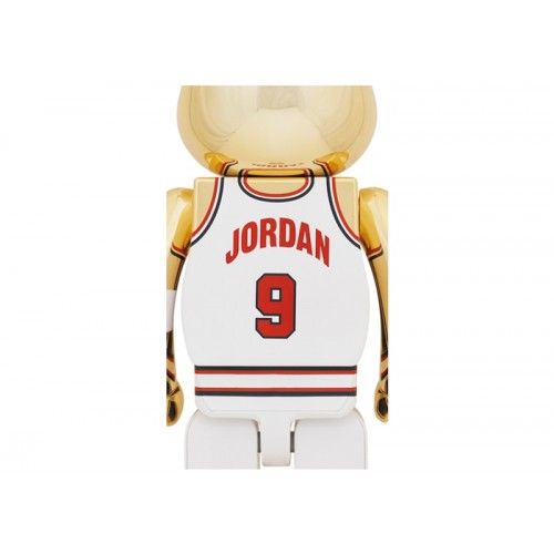 Оригинальная большая фигурка Bearbrick Michael Jordan 1992 Team USA (Dream Team) 1000% Gold Chrome - 70см