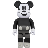 Фигурка (28см) Bearbrick Mickey Mouse (B&W Ver.) 400% Black