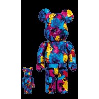 Bearbrick Mika Ninagawa Anemone 100% & 400% Set Blue