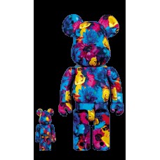 Bearbrick Mika Ninagawa Anemone 100% & 400% Set Blue