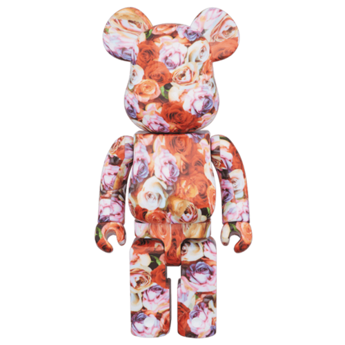 Оригинальный набор фигурок Bearbrick Mika Ninagawa Rose 100% & 400% Set Red - 7см и 28см