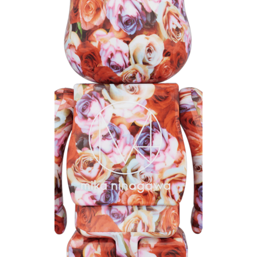 Оригинальный набор фигурок Bearbrick Mika Ninagawa Rose 100% & 400% Set Red - 7см и 28см