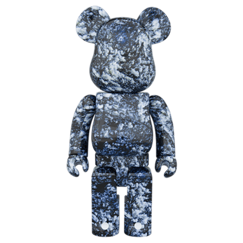 Оригинальный набор фигурок Bearbrick Mika Ninagawa Yosakura 100% & 400% Set Black/Blue - 7см и 28см