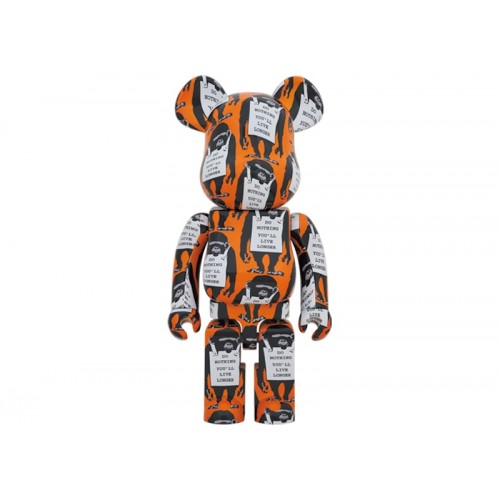 Оригинальная большая фигурка Bearbrick Monkey Sign 1000% Orange - 70см